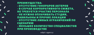 Видео анимация на сайте